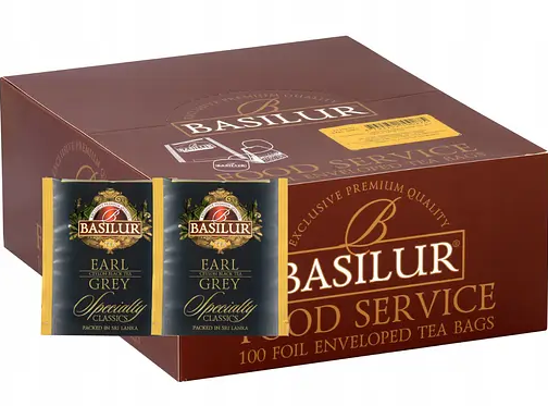 Чай чорний Basilur з бергамотом Horeca 100 шт. х 2 г